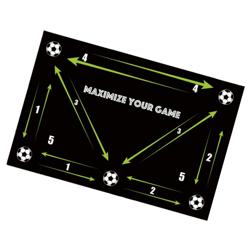 Мат для тренировок по футболу Футбольная тренировочная площадка для шагов Тренировочная площадка для отжиманий Футбольный мат для дриблинга резиновый Футбольная практика