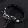 Punk Anchor Demon Men's Bracelets Leather Bracelet Wristband Fashion High Rock Men Jewelry