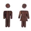 2pcs/se Self-adhesive Bathroom Door Signs Antique Men's And Women's Toilet Sign  Hot Spring