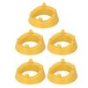 5Pcs Round Ball Display Stand Plastic Ball Holder for Football Basketball Volleyball Rugby Yellow