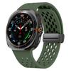 Магнитный ремешок для Samsung Galaxy Watch Ultra 47 мм аксессуары Дышащий силиконовый ремень Браслет galaxy watch 7 ultra ремешок 47 мм