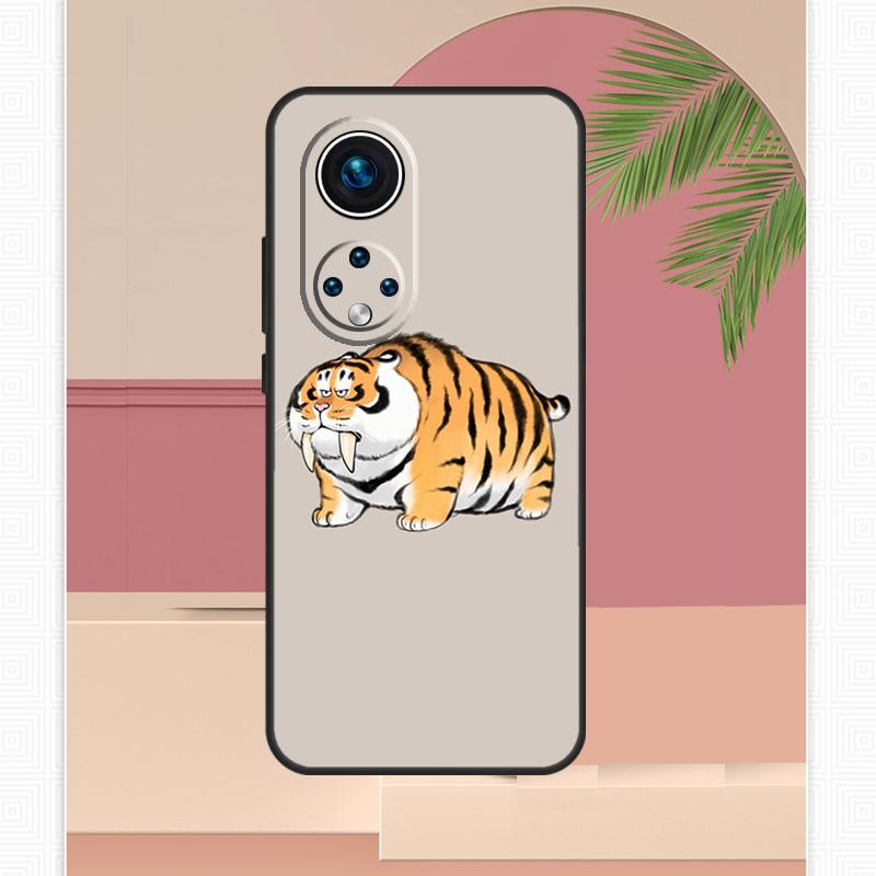 Мультяшный забавный чехол 'Жирный тигр' для Honor Magic 8 Pro 7 6 5 Lite Honor 200 400 X9c X9b X9a X8b X8a X8c 50 70 90