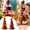 Halloween Decoration Cake Holder Ghost Paper Desktop Decoration Dessert Stand