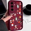 Мультяшный Рождественский Снеговик Принт Задняя Крышка Для Samsung Galaxy S25 Edge S24 FE S23 S22 Ultra Plus A17 A56 A36 A16 A15 A55 A54 A53 5G Мягкий Чехол для Телефона