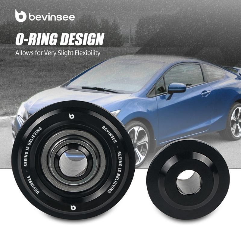 BEVINSEE Spherical Shifter Cable Bushings for Honda Accord 03-05/Civic Si 02-15, for Acura RSX 02-06/TSX 04-08