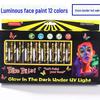 UV Glow Crayon Face & Body Paint - Water-Soluble Festival Makeup for Halloween