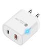Двухпортовое USB-зарядное устройство PD20W, стандарт США - Быстрая зарядка для iPhone и устройств Apple
