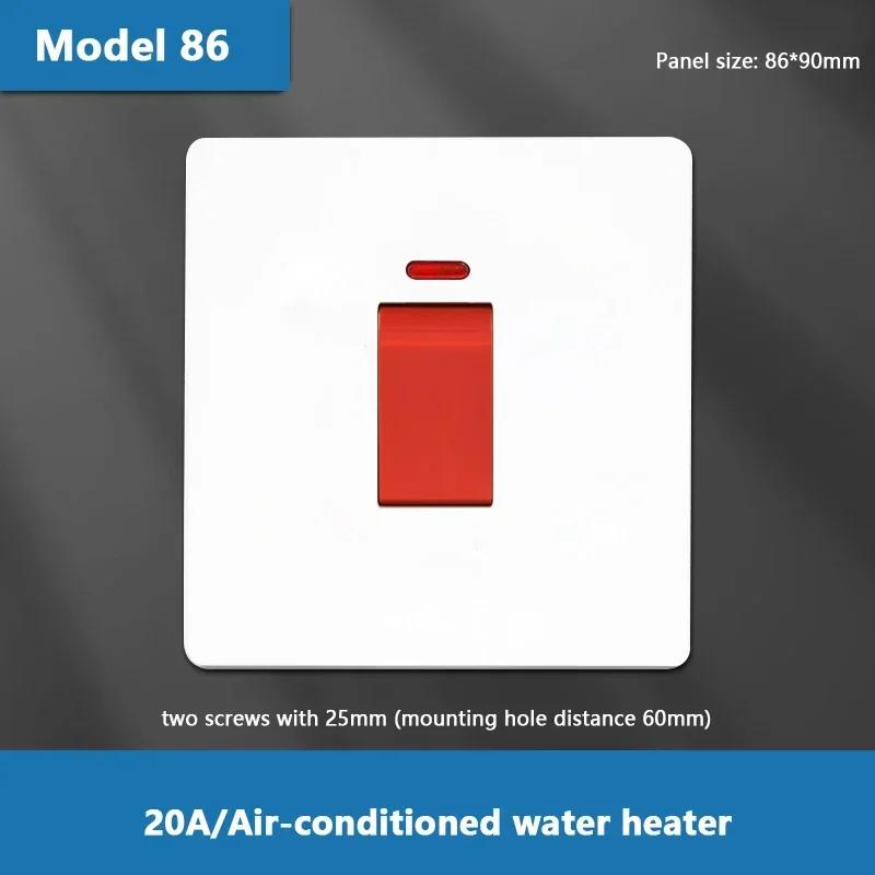 Стандартная розетка Великобритании 13А, двойная USB, вилка Type-C, настенная розетка, 1/2/3-клавишный двухпозиционный выключатель, белая универсальная 5-контактная настенная электрическая розетка