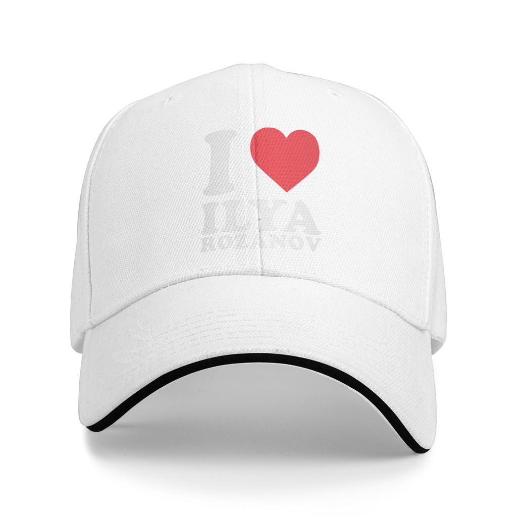 Ilya Rozanov I Love Casual Baseball Cap Outdoor Sports Hip Hop Hats Summer Sun Visor Men Adult DIY Print Baseball Caps