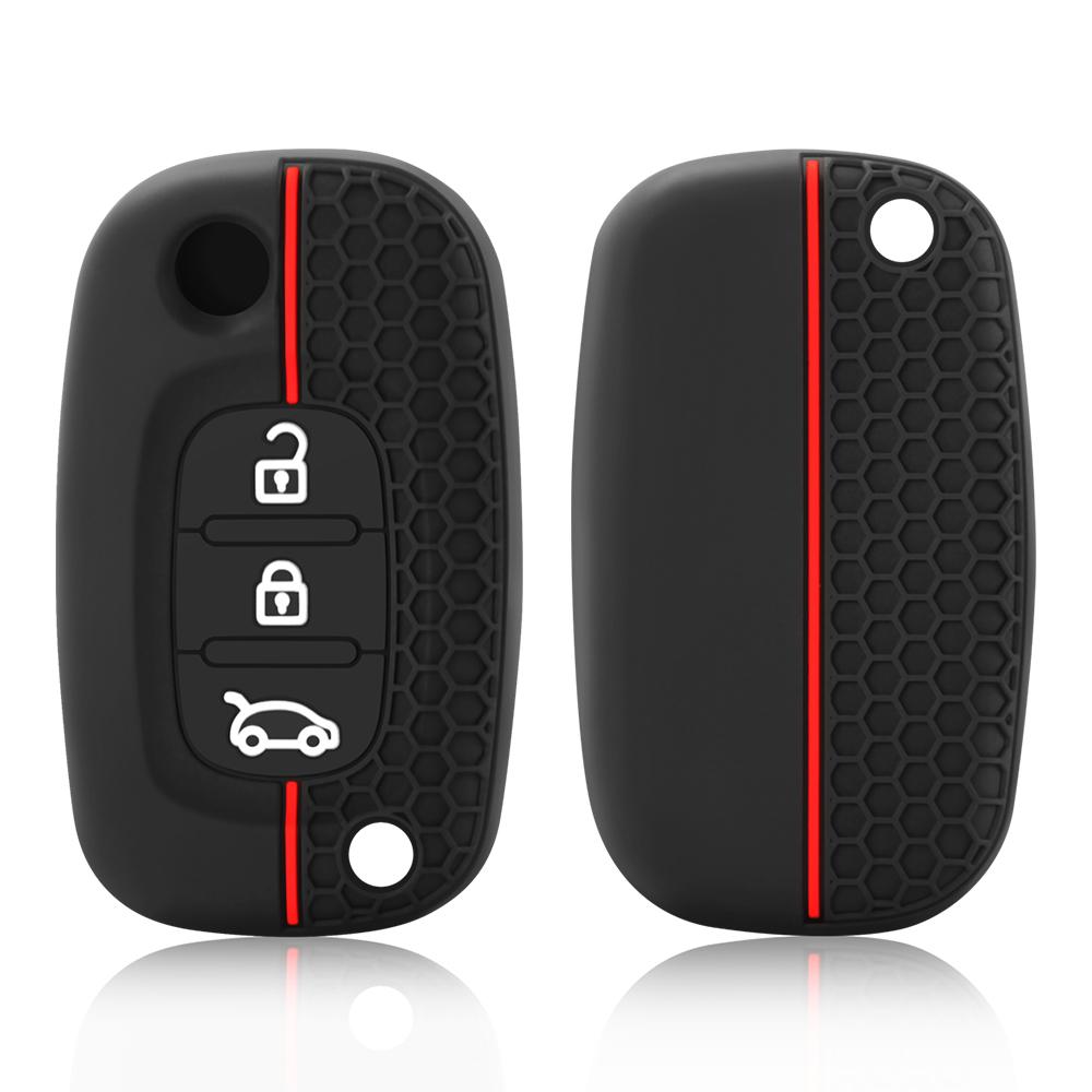 Чехол для автомобильного ключа с 3 кнопками из силикона для LADA Priora Sedan Sport Kalina Granta Vesta X-Ray XRay Remote Key Shell Fob
