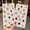 10Pc Fashion Durable Shirt Brooch Button Pearl Button Neckline Pin Ladies Cufflinks Decoration