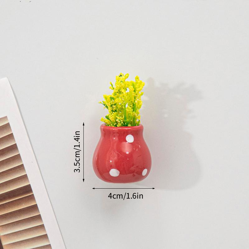 Магниты на холодильник в форме вазы 3D Мини-магниты для холодильника Милый магнит на холодильник для украшения дома Подарок для гостей Новоселье