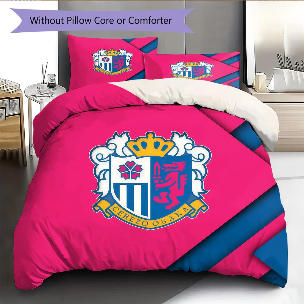 Cerezo Osaka Pattern Bedding Quilt Set Home Decoration Gift (1 * duvet cover + 2 * pillowcase without core).xwn