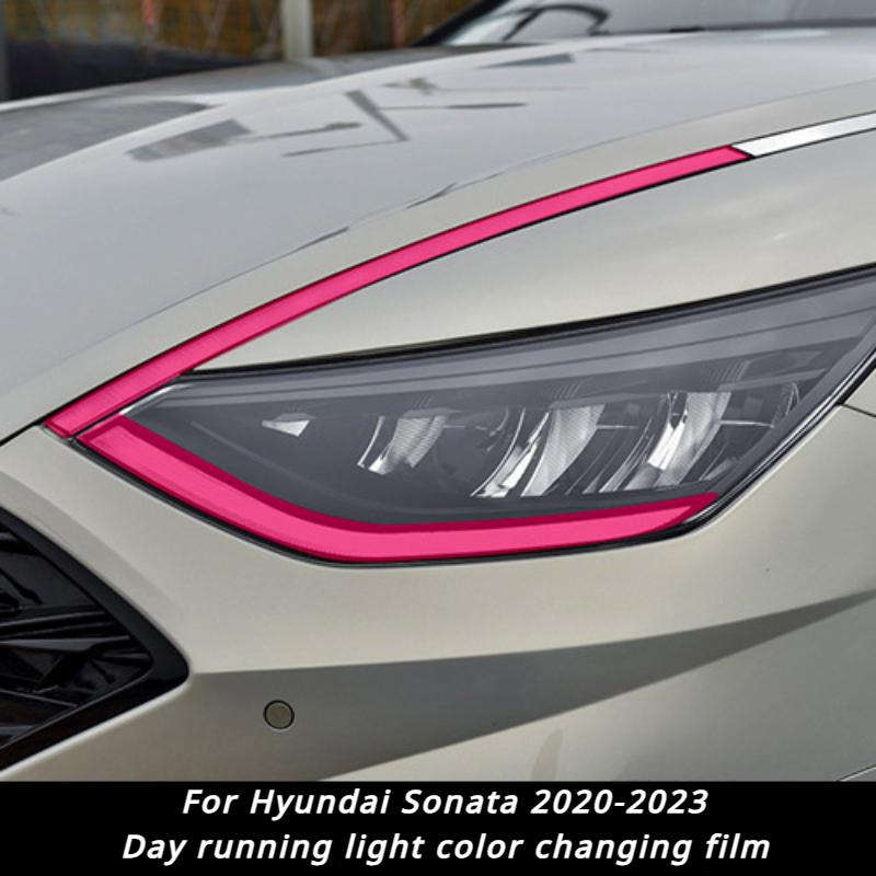 Для Hyundai Sonata 2020-2024 световая пленка внешняя декоративная наклейка фара задний фонарь дневные ходовые огни цветная пленка для изменения цвета
