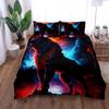 3D Ghost Wolf Night Duvet Cover Set King Queen Double Full Twin Single Size Bed SetВысококачественный пододеяльник Customization