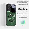 Красивый Розовый Феникс Для Samsung S25 S25 Edge S25Ultra S8 9 10 20 S21 Pro S22 Plus S23 FE S24 Ultra Magsafe Стеклянный Чехол для Телефона