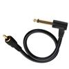 Right Angle 6.35mm Mono to Mono Plugs Stereo Cord 6.35mm Mono Male to Mono Male for Guitar Receiver