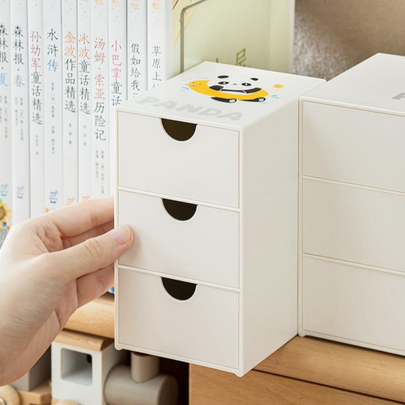 Настольный ящик для хранения косметики, пластиковые коробки для хранения украшений, офисные канцелярские принадлежности, органайзеры для косметики