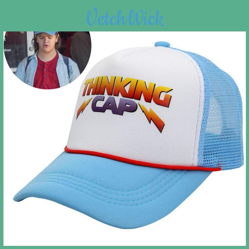 Cosplay Costume Hat Stranger Things Thinking Cap Adjustable Baseball Cap With Breathable Mesh Fabric For Halloween Parties And Events