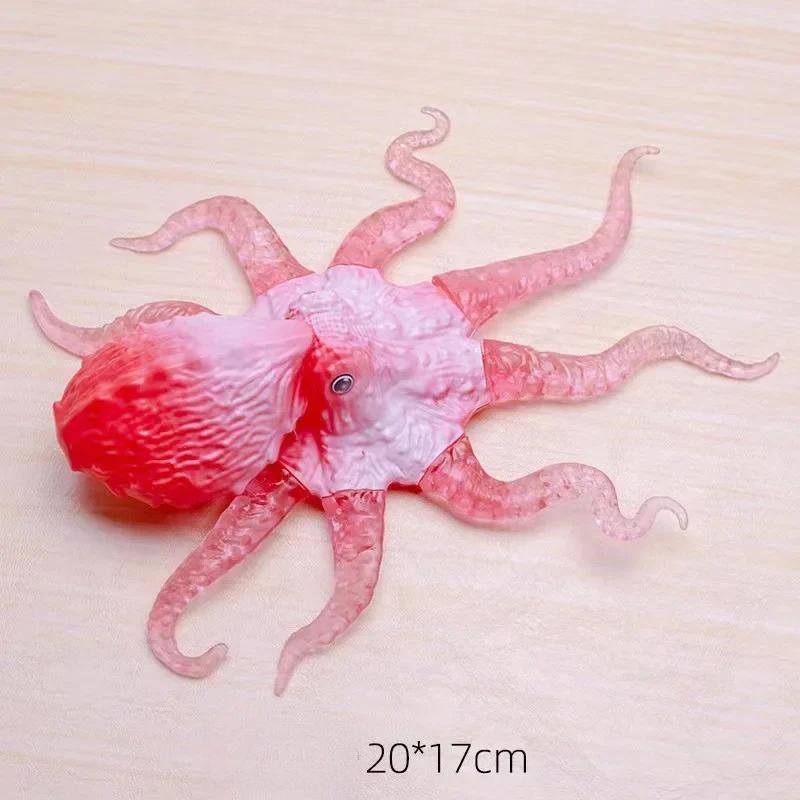 Симуляция Реалистичное Животное Забавные Игрушки Морская Жизнь Осьминог Растягивающаяся Модель Игрушечная Модель Животного Подарок