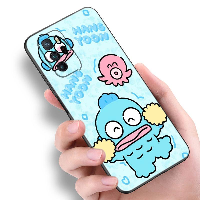 Cartoon Hangyodon Black Silicone Phone Case For Xiaomi Redmi Note 10 11 11S 12 13 4G 8 9 11T Pro 5G Plus 8T 9S 10S 12S