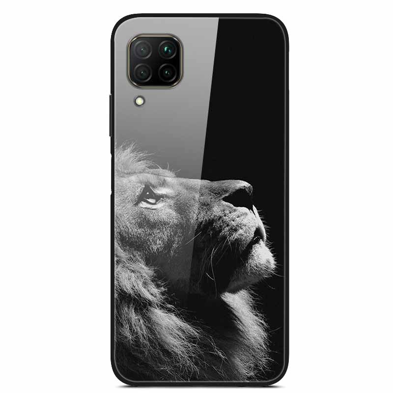Luxury Cover Case for Huawei P40 Lite Tempered Glass Cover for Huawei P40 Lite E Phone Case for Huawei P 40 Lite Coque P40Lite E