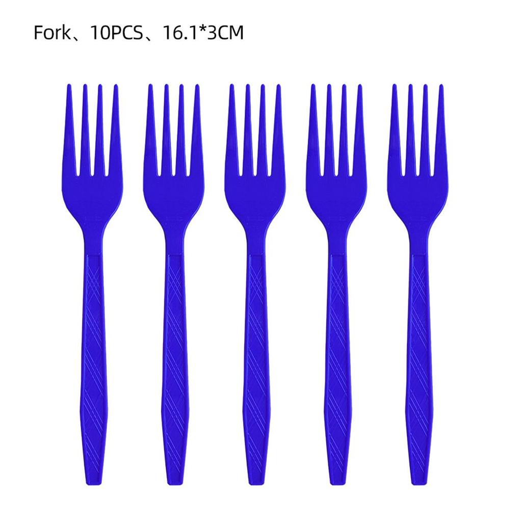 Cross-border Blue Birthday Party Set: Fireworks Print Plates, Flags & Napkins.