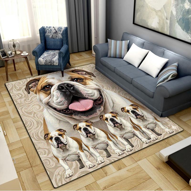 Pit Bull Carpet Rug for Living Room Bedroom Home Sofa Decoration,Kids play Non-slip Floor Mat