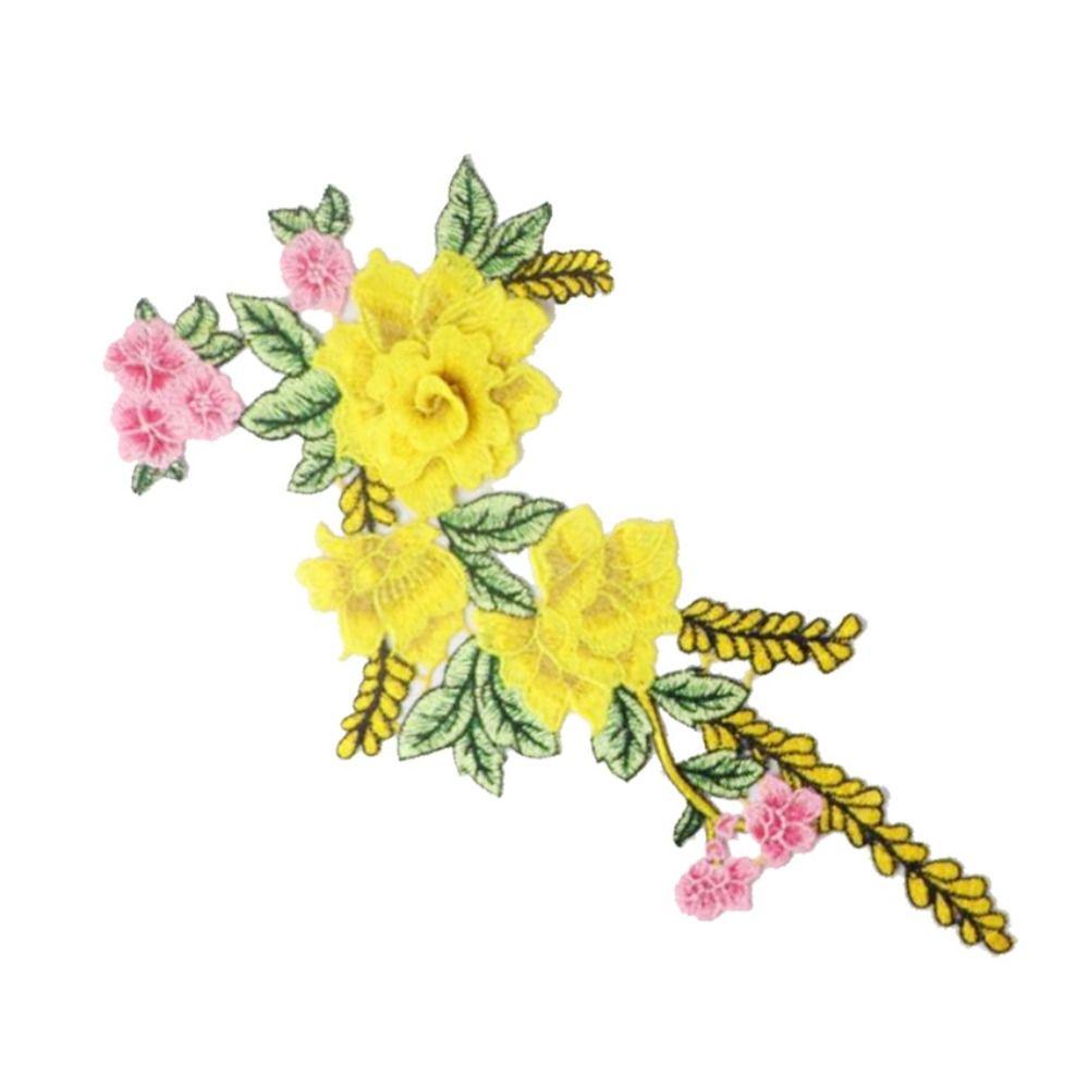 Сделай сам одежда Cheongsam роза пион цветок отделка одежда аксессуары нашивка вышивка аппликация