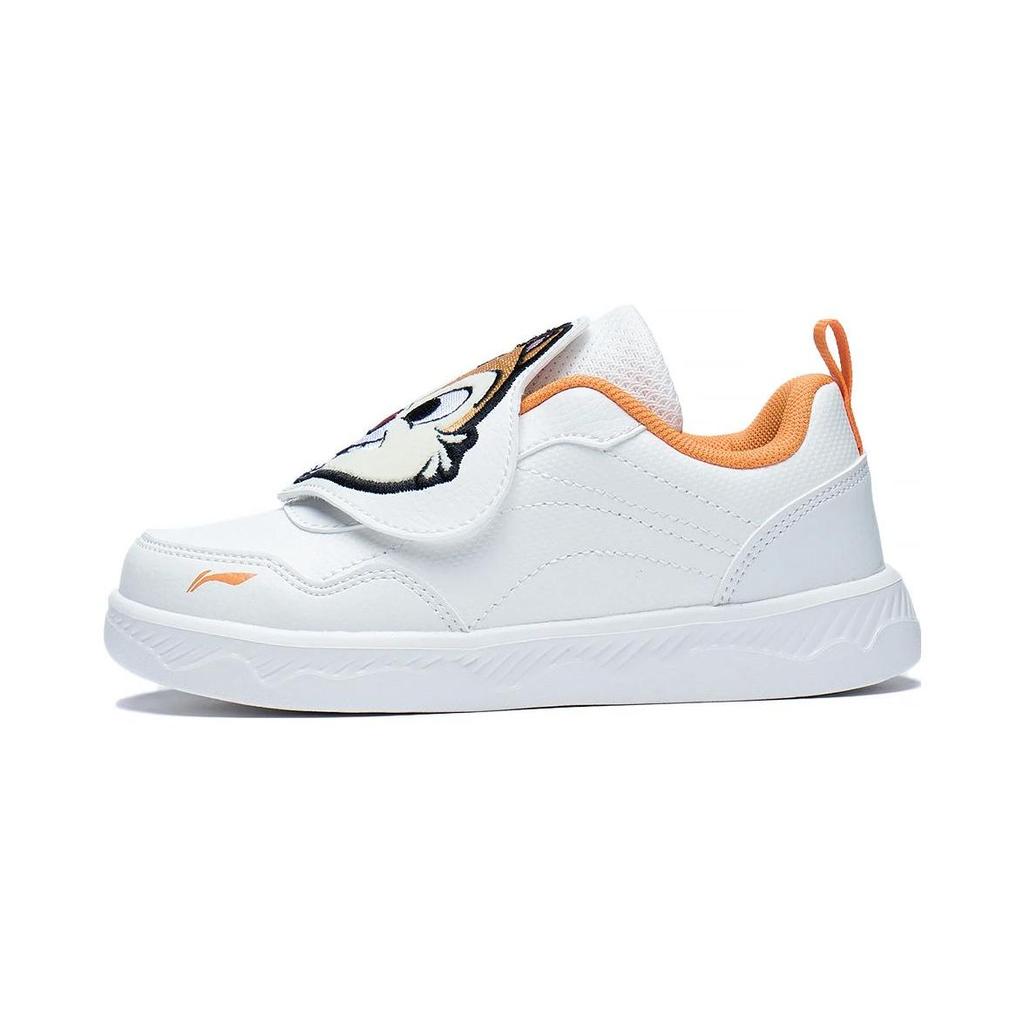 Li Ning X Disney Chip And Dale Comfortable Versatile Shock Absorbing Kids Casual Shoes Kids Casual Shoes White YKNS080-13