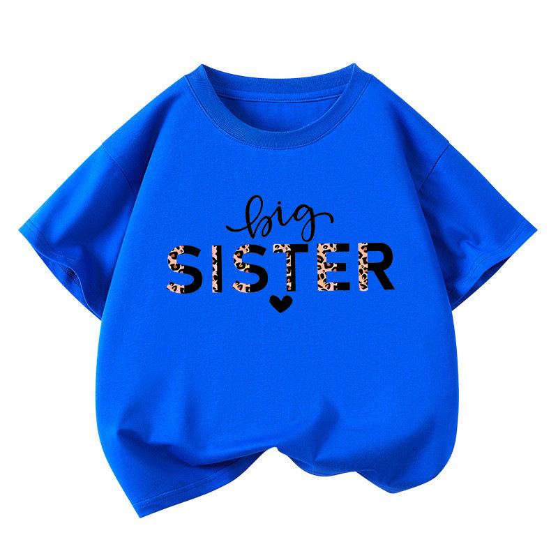 Girls' Cartoon Print Round Neck Short-Sleeve T-Shirt - Summer Casual Children's Top