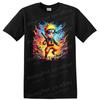 Uzumaki Anime Ninja T Shirt w/ Lightning Explosion Graphic Action Tee