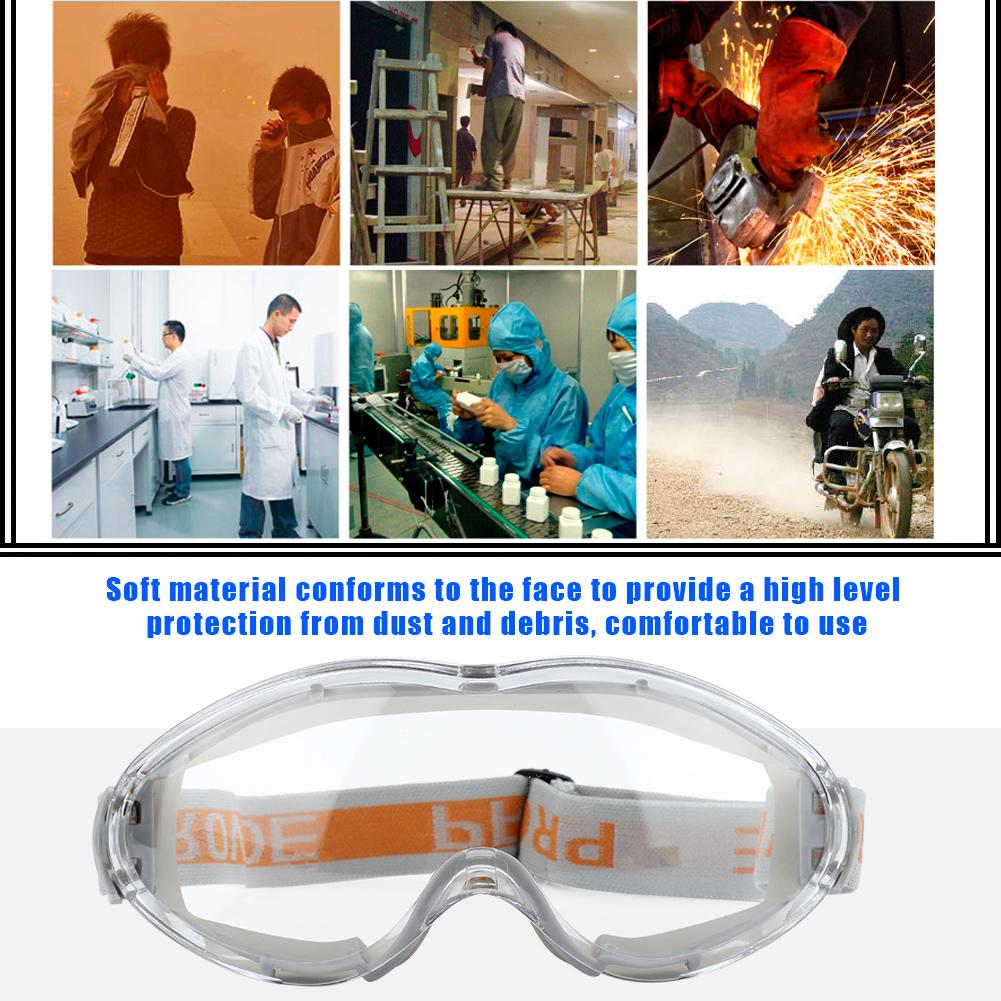 Safety Glasses Eye Protection Against UV Anti shock Working Protective Goggles (Grey)