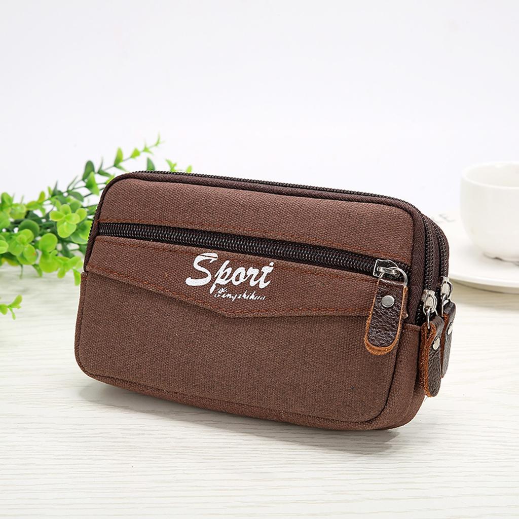 Men's Coin Purse Wear Belt Waist Bag Mobile Phone Bag
