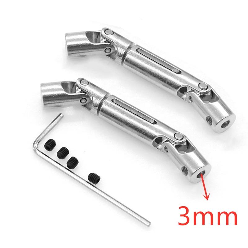 2pcs Metal Drive Shaft Driveshaft For WPL C14 C24 C34 MN D90 D91 D96 D99 D99S MN90 MN98 MN99S RC Car Upgrades Parts Accessorie