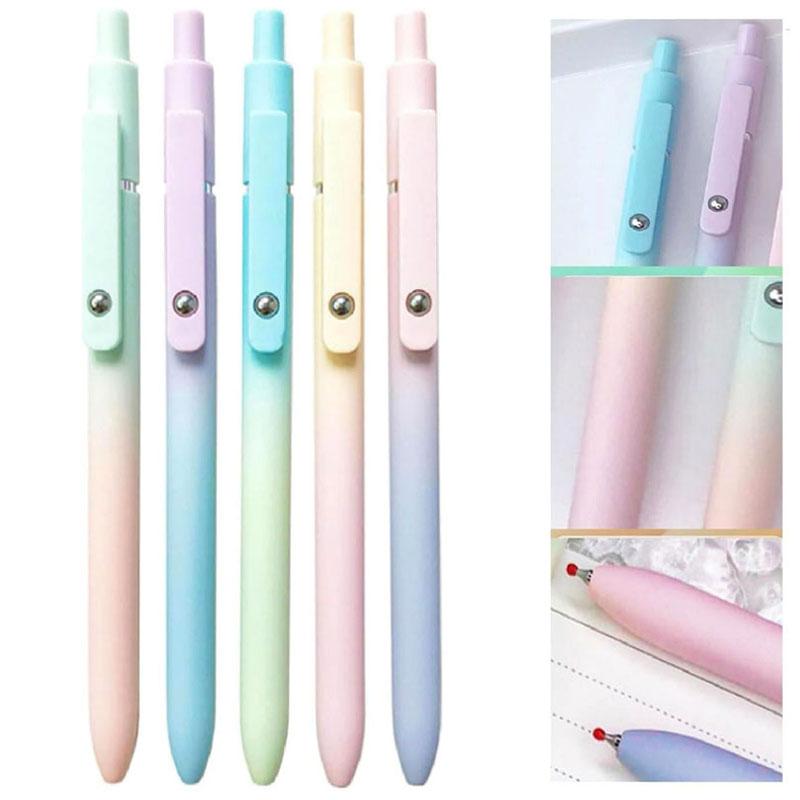 5 шт. гелевых ручек, гелевые ручки Gettoreach, ручка Emboadlie, быстросохнущая ручка для плавного письма