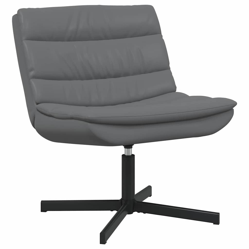 Swivel Chair Gray 63 x 75 x 76 cm PU