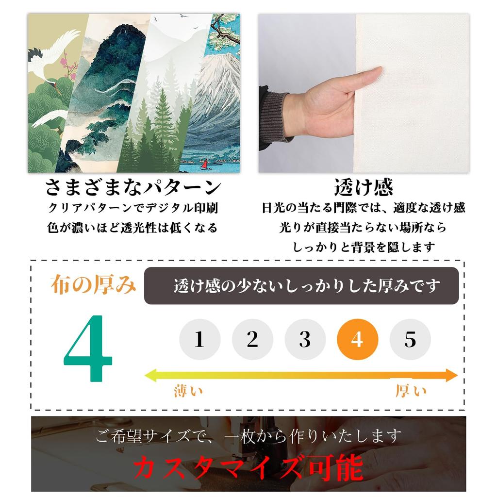 Qinunipoto японская простая волна простая ширина длина разделительные ворота сделаны из доступных для легкого подходит для всех Noren, стиль, стиль, узор, стиль,