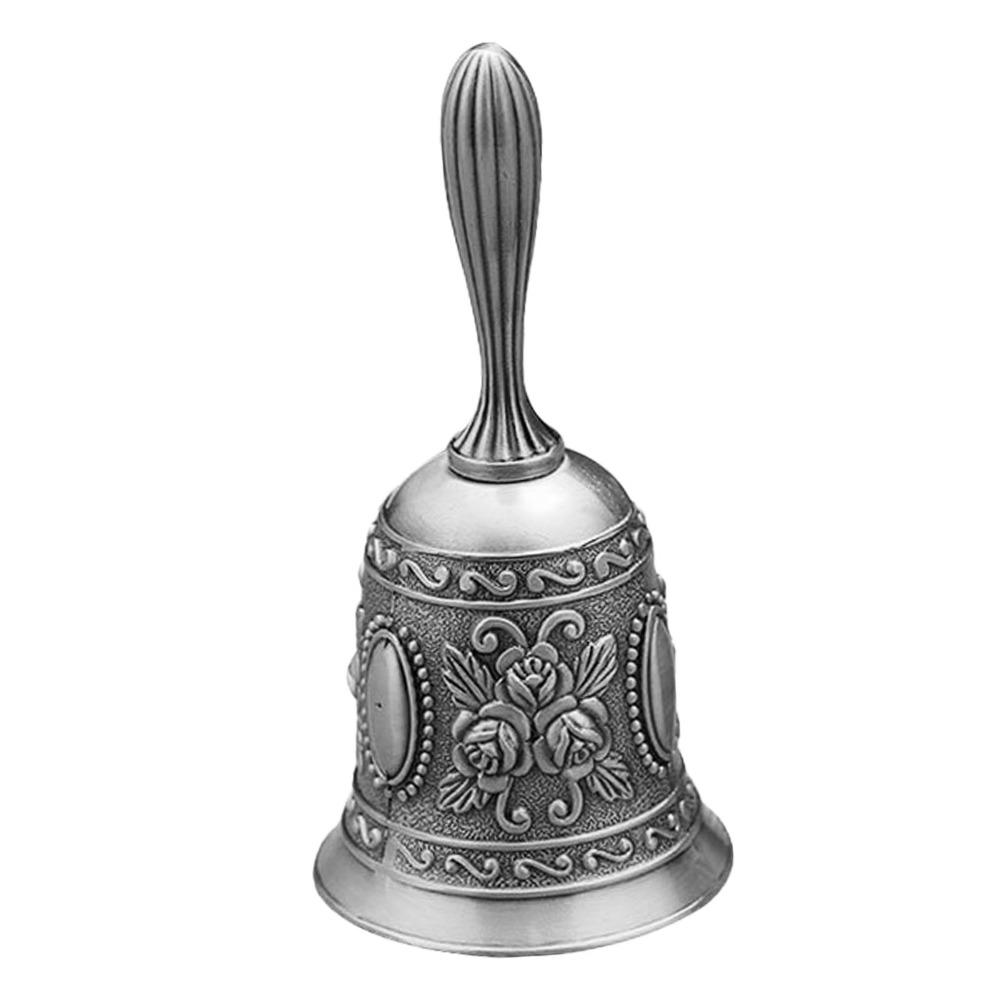 Polished Finish Metal Hand Bell Lotus Vintage Hand Bell Handbells Brass Call Bell For Teacher