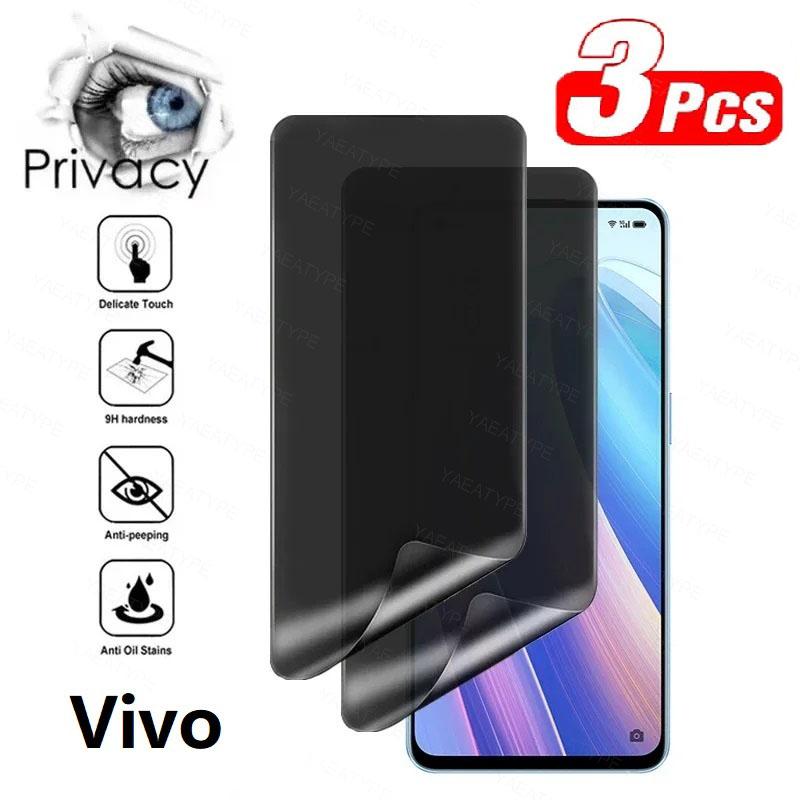 3 шт. гидрогелевых защитных пленок для экрана VIVO X100 Ultra X80 X70 X50 X60 X90 X200 Pro Mini без разблокировки по отпечатку пальца.