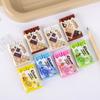 1 Piece Cute Kawaii Candy Color Rubber Fun Creative Chocolate Eraser For Kids Novelty Stationery Office School Supplies