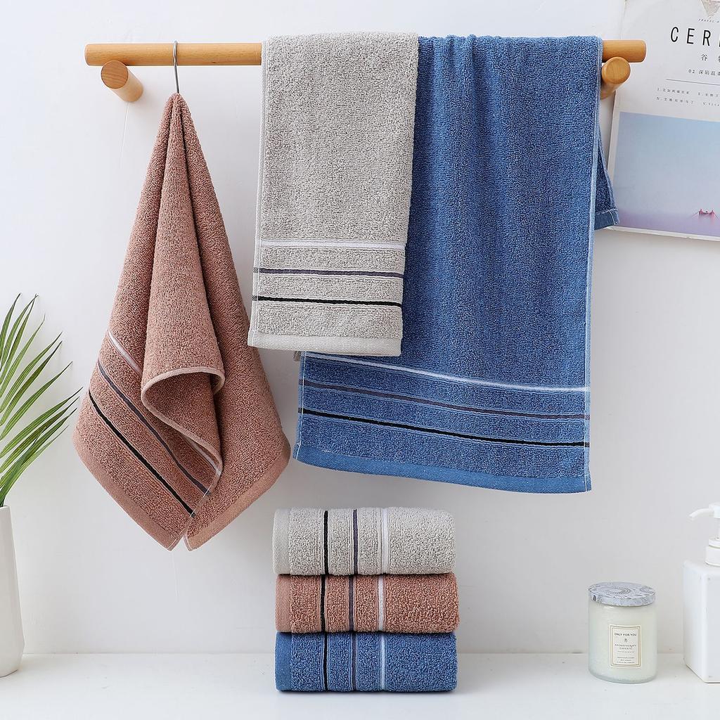 Pure Cotton Absorbent Towel Full Cotton Jacquard Thickened Gift Towel Pure Cotton