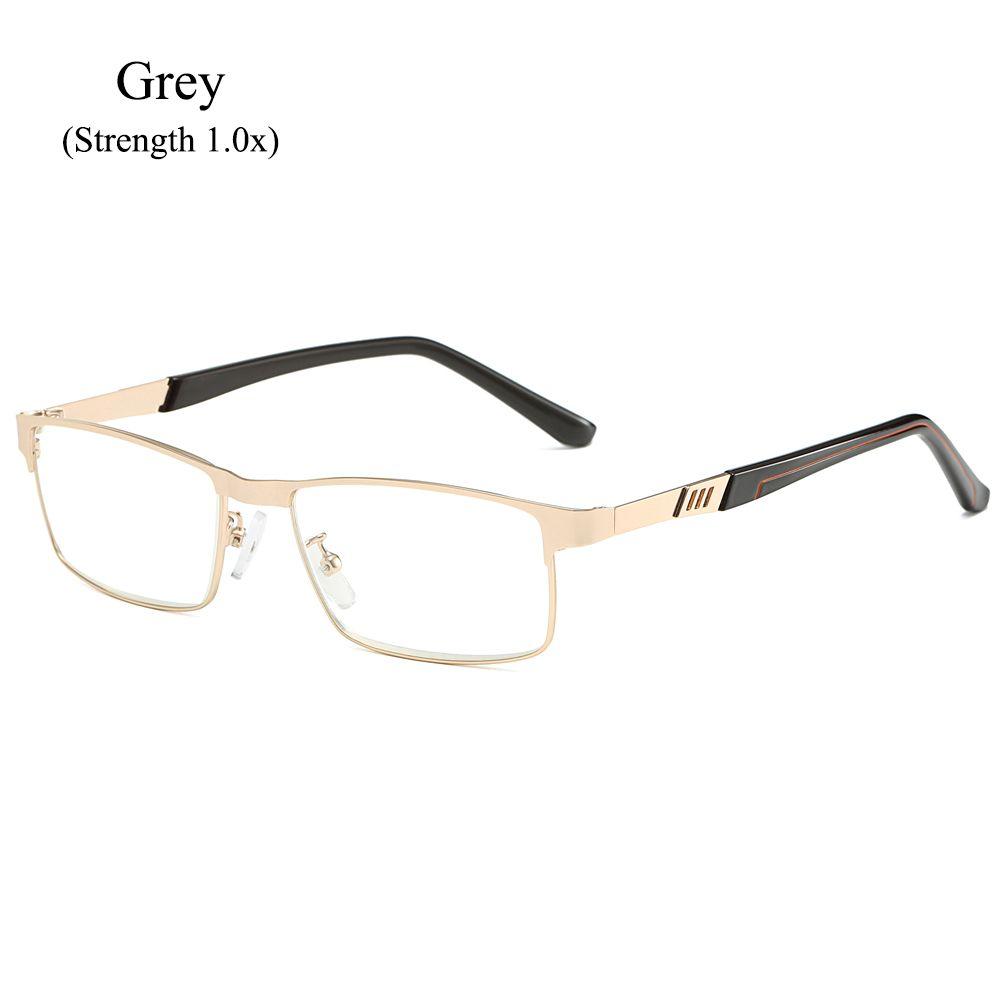 Stainless Steel Men Business Reading Glasses for Reader Mens Presbyopic Optical Glasses +1.0 1.5 2.0 2.5 3 3.5 4.0