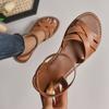 Women Fashion Casual Summer  New Flat Solid Shoes Crisscross Ankle Strap Ladies Beach Sandals Women's Sandalias Slippers