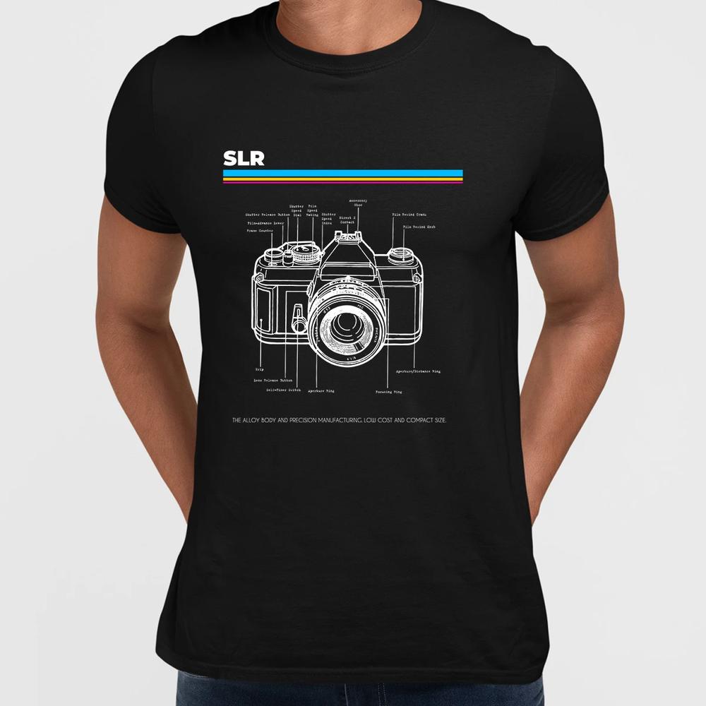 Old school SLR camera Fashioned Retro tee Photographer Nostalgia TShirt 80