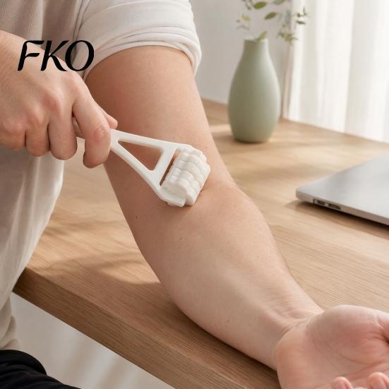 3D Printing Massage Device Printed Handheld Roller, Manual Therapy Tool with Multi-Knob Massager Textured Roller for Thigh, Leg, Arm, Full Body Muscle