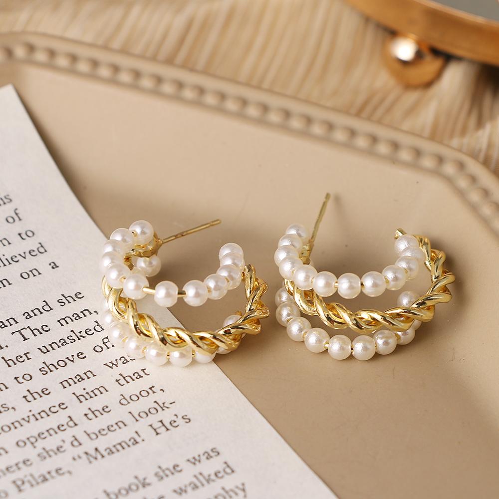 Простые новые модные серьги нерегулярной формы C-образной формы, модные простые серьги, изысканные серьги, ювелирные изделия, подарки