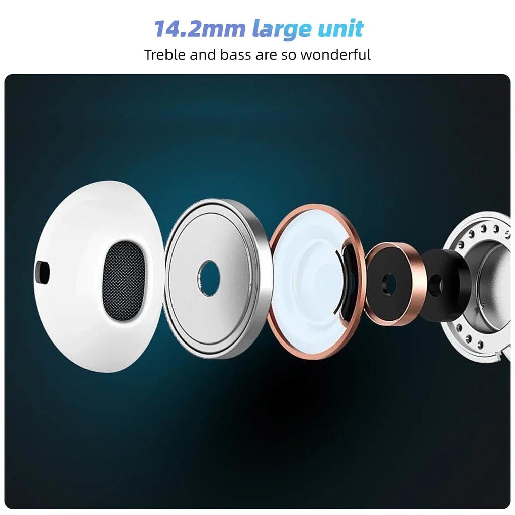 Наушники HIfi для Apple iPhone 15 Pro Max, наушники-вкладыши с микрофоном, проводные наушники для Samsung Huawei Xiaomi, наушники USB-C