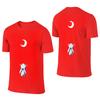 Moon Bunny Sweatabsorbing Reversible Tshirt Street Trendy Cool Highdefinition Printing Tee