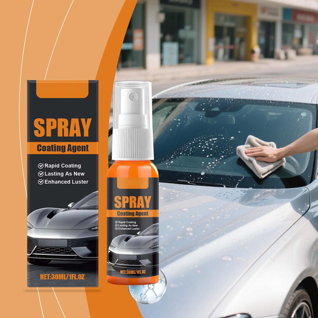 Car Coating Spray - Cleaning, Stain Removal, and Gloss Enhancement Spray for Car Exterior Coatings (30ml)